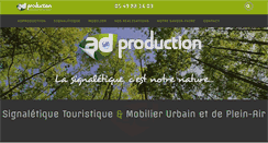 Desktop Screenshot of ad-production.fr